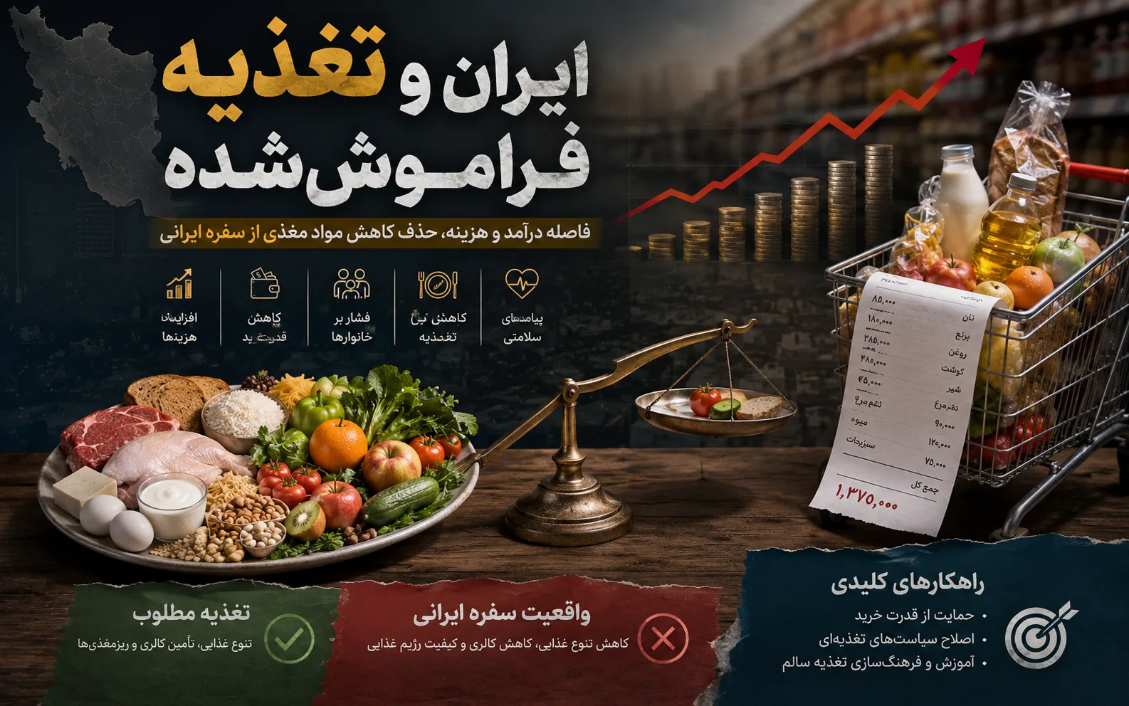 تغذیه نامتوازن در ایران و کاهش کیفیت سفره ایرانی